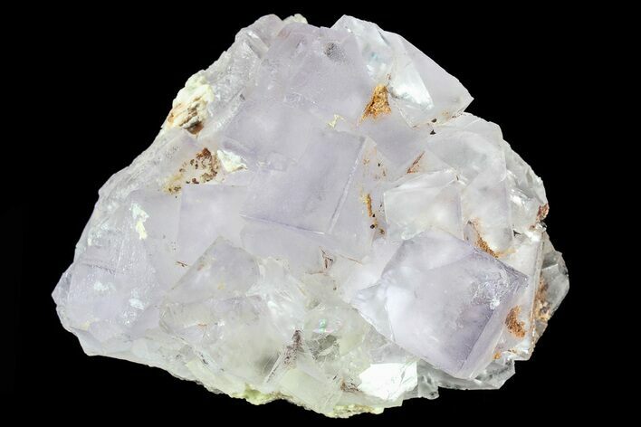 Lustrous Purple Cubic Fluorite Crystals - Morocco #80281